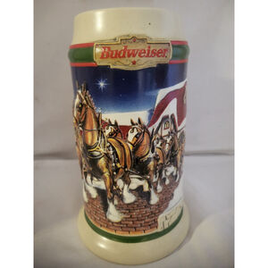 1998 Budweiser Holiday Stein Grant's Farm Holiday CS343